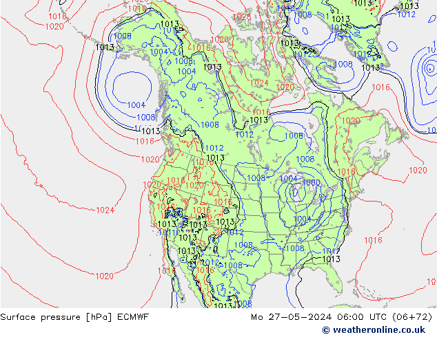 Luchtdruk (Grond) ECMWF ma 27.05.2024 06 UTC