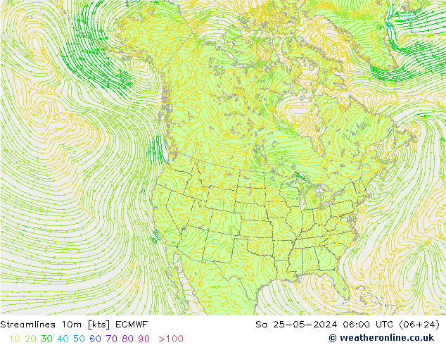 Rüzgar 10m ECMWF Cts 25.05.2024 06 UTC