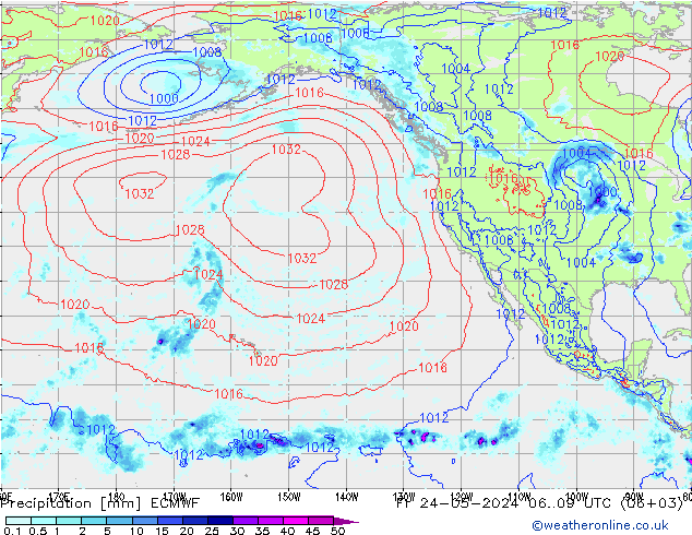 Precipitation ECMWF Fr 24.05.2024 09 UTC