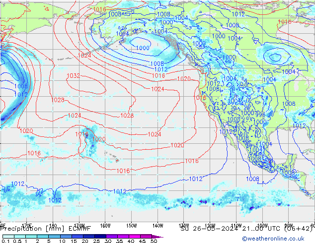 precipitação ECMWF Dom 26.05.2024 00 UTC