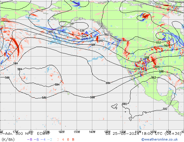 T-Adv. 500 hPa ECMWF sam 25.05.2024 18 UTC