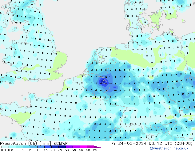 Z500/Rain (+SLP)/Z850 ECMWF ven 24.05.2024 12 UTC