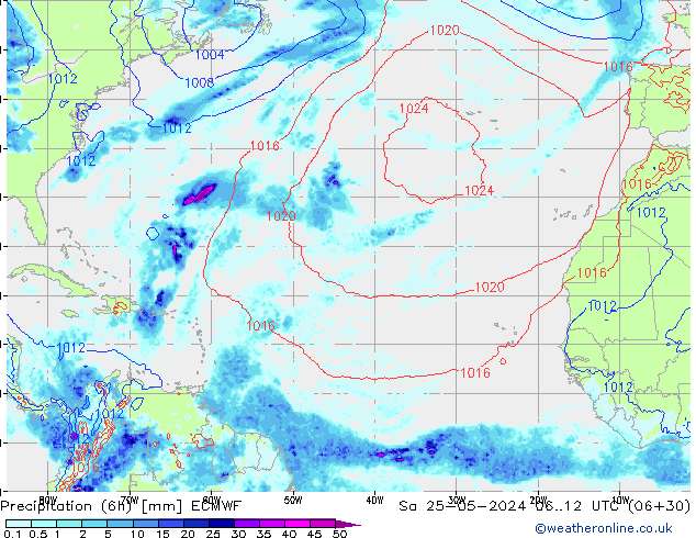 Z500/Rain (+SLP)/Z850 ECMWF So 25.05.2024 12 UTC