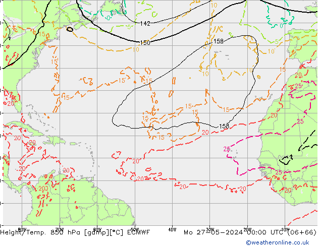 Z500/Regen(+SLP)/Z850 ECMWF ma 27.05.2024 00 UTC