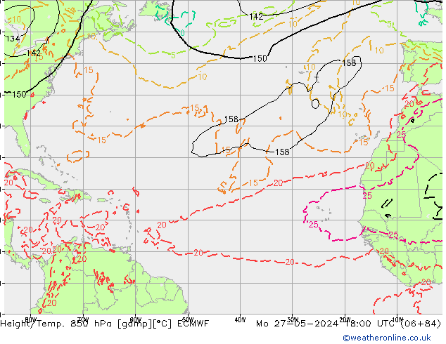 Z500/Rain (+SLP)/Z850 ECMWF lun 27.05.2024 18 UTC