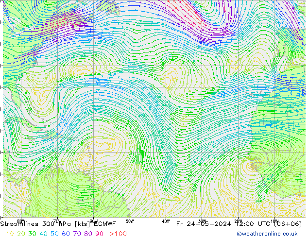  300 hPa ECMWF  24.05.2024 12 UTC