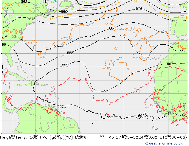 Z500/Regen(+SLP)/Z850 ECMWF ma 27.05.2024 00 UTC