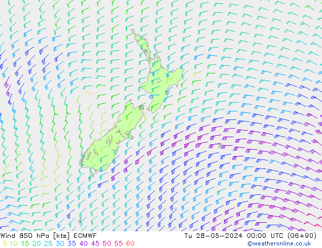  850 hPa ECMWF  28.05.2024 00 UTC