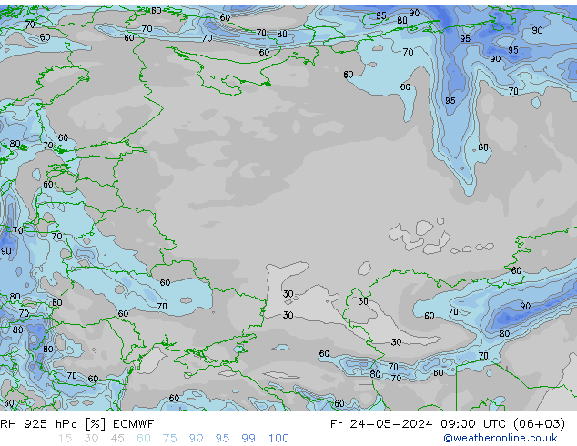 RV 925 hPa ECMWF vr 24.05.2024 09 UTC