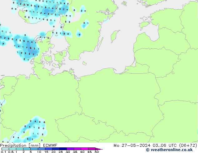 precipitação ECMWF Seg 27.05.2024 06 UTC