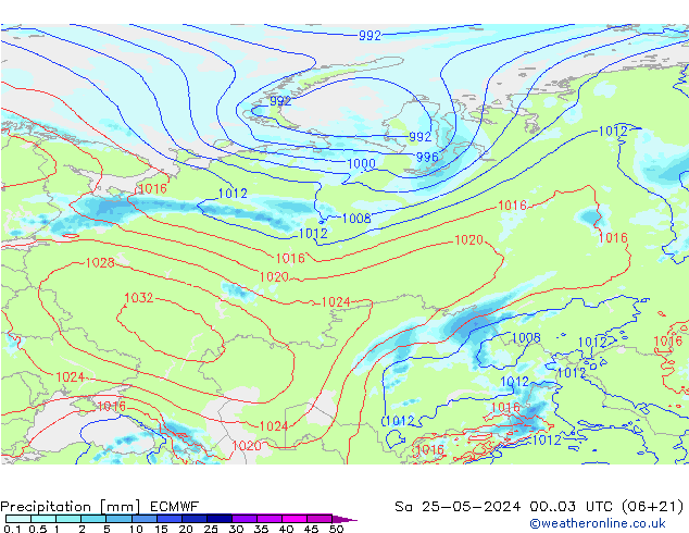 Yağış ECMWF Cts 25.05.2024 03 UTC