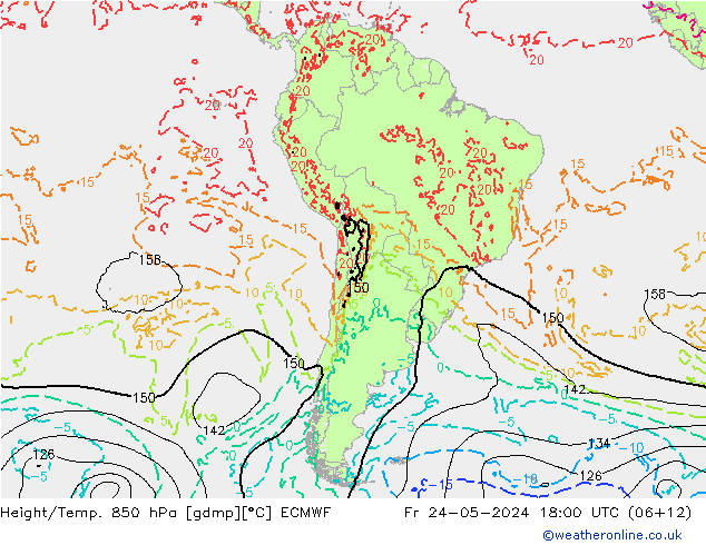Z500/Rain (+SLP)/Z850 ECMWF vie 24.05.2024 18 UTC