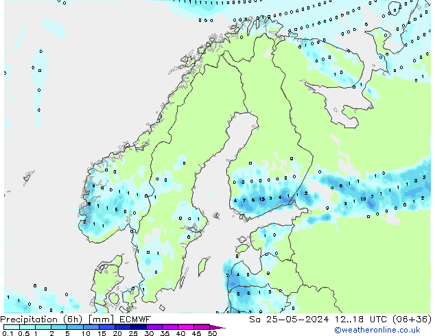 Z500/Rain (+SLP)/Z850 ECMWF sáb 25.05.2024 18 UTC