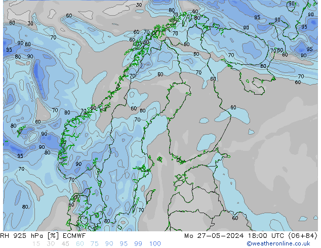 925 hPa Nispi Nem ECMWF Pzt 27.05.2024 18 UTC