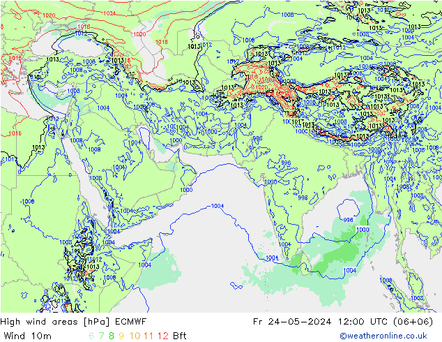 Sturmfelder ECMWF Fr 24.05.2024 12 UTC