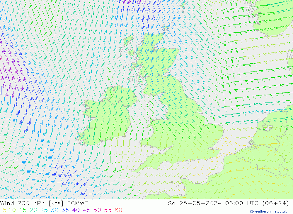  700 hPa ECMWF  25.05.2024 06 UTC