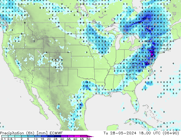 Z500/Yağmur (+YB)/Z850 ECMWF Sa 28.05.2024 00 UTC