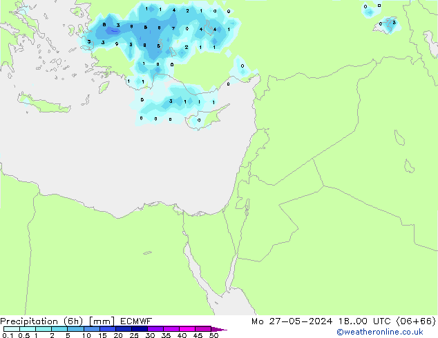 Z500/Rain (+SLP)/Z850 ECMWF Po 27.05.2024 00 UTC