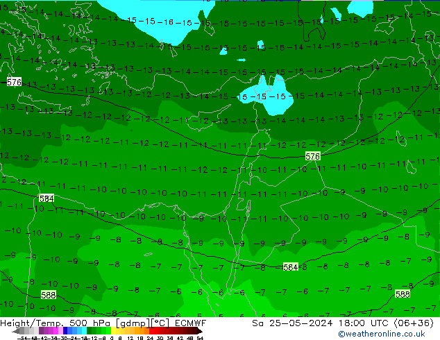 Z500/Rain (+SLP)/Z850 ECMWF  25.05.2024 18 UTC