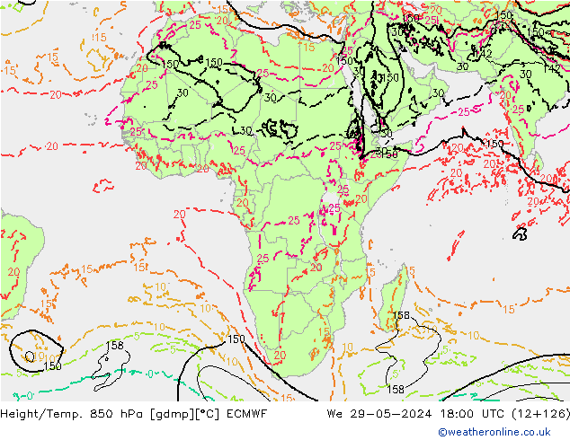 Z500/Rain (+SLP)/Z850 ECMWF St 29.05.2024 18 UTC