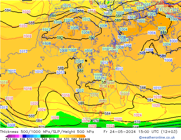 Thck 500-1000hPa ECMWF ven 24.05.2024 15 UTC