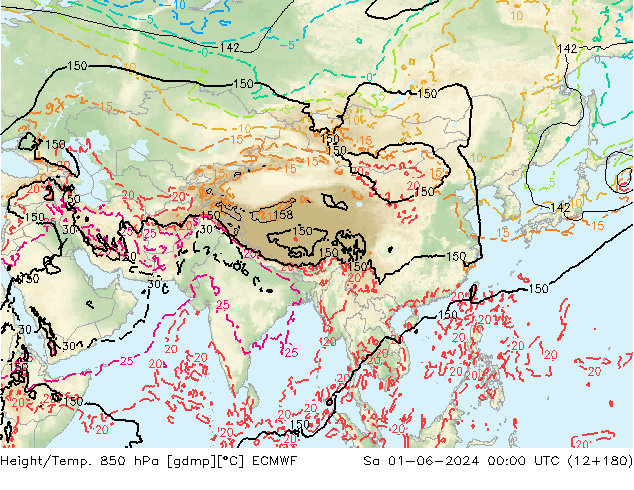 Z500/Regen(+SLP)/Z850 ECMWF za 01.06.2024 00 UTC