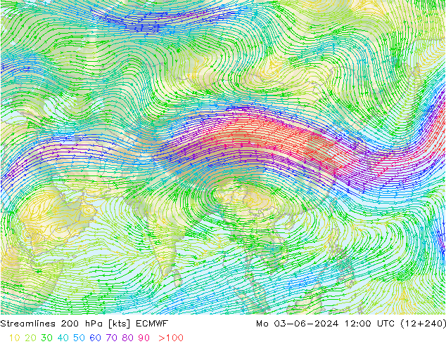 Streamlines 200 hPa ECMWF Mo 03.06.2024 12 UTC