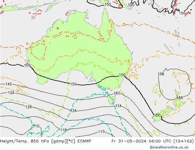 Z500/Rain (+SLP)/Z850 ECMWF Fr 31.05.2024 06 UTC