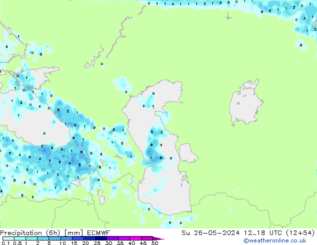 Z500/Rain (+SLP)/Z850 ECMWF So 26.05.2024 18 UTC