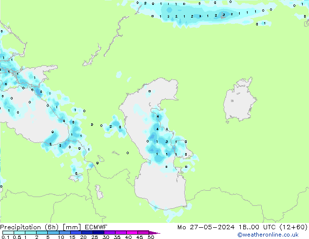 Z500/Rain (+SLP)/Z850 ECMWF lun 27.05.2024 00 UTC