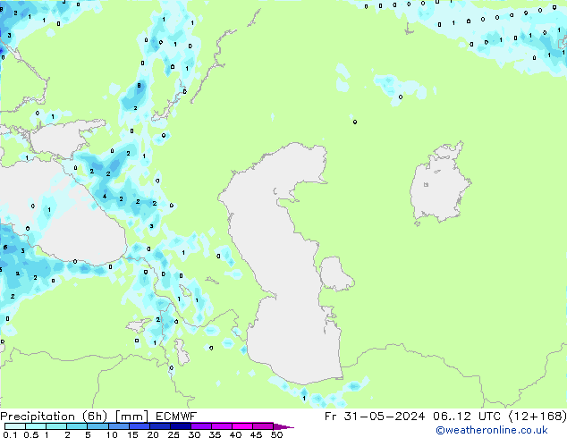 Z500/Rain (+SLP)/Z850 ECMWF Sex 31.05.2024 12 UTC