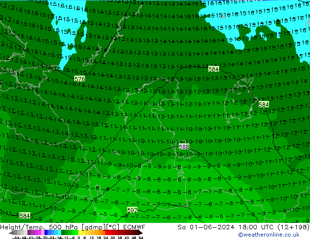 Z500/Rain (+SLP)/Z850 ECMWF Sa 01.06.2024 18 UTC