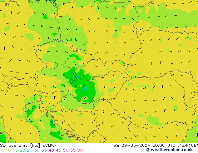 Surface wind ECMWF St 29.05.2024 00 UTC