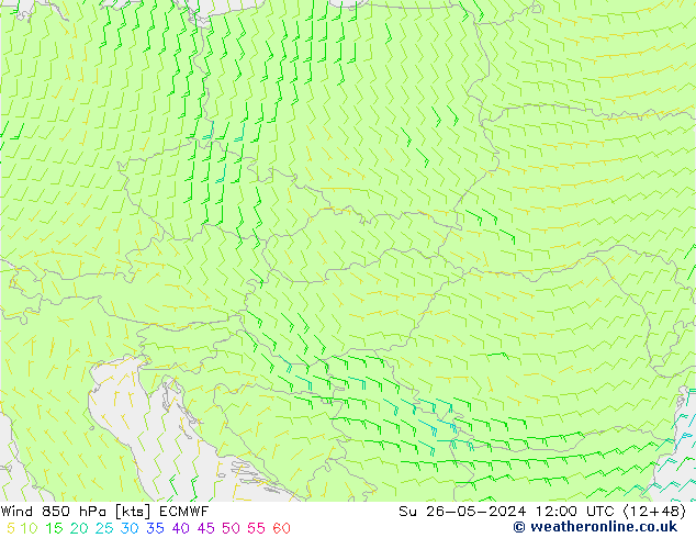  850 hPa ECMWF  26.05.2024 12 UTC