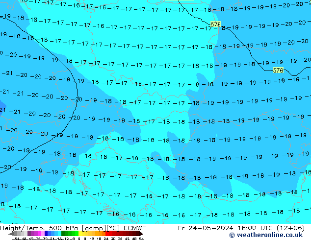 Z500/Rain (+SLP)/Z850 ECMWF  24.05.2024 18 UTC