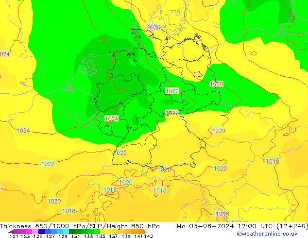 Thck 850-1000 hPa ECMWF  03.06.2024 12 UTC