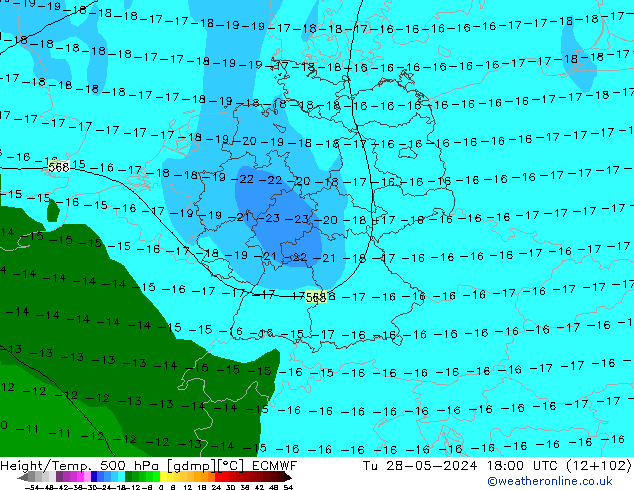 Z500/Rain (+SLP)/Z850 ECMWF Ter 28.05.2024 18 UTC