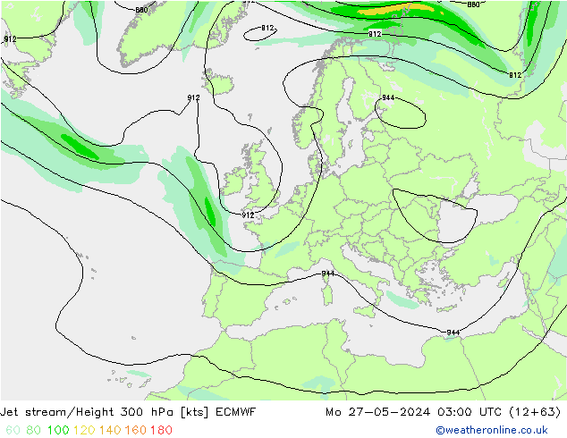 Jet stream ECMWF Seg 27.05.2024 03 UTC