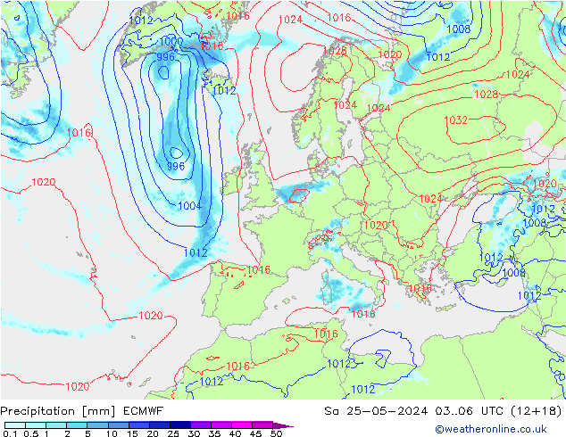 opad ECMWF so. 25.05.2024 06 UTC