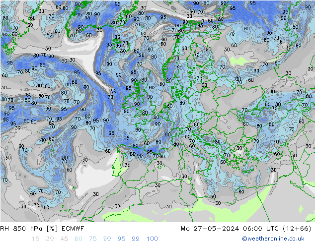 850 hPa Nispi Nem ECMWF Pzt 27.05.2024 06 UTC