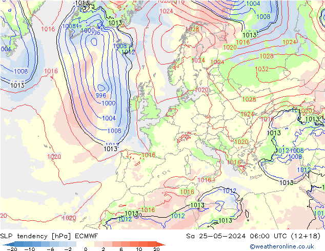 Y. Basıncı eğilimi ECMWF Cts 25.05.2024 06 UTC