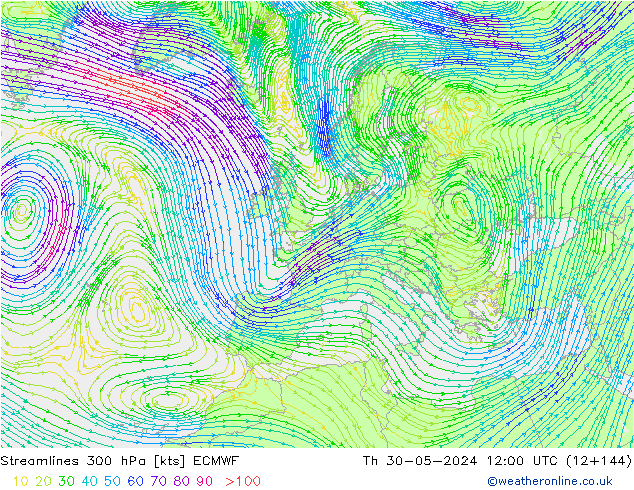  300 hPa ECMWF  30.05.2024 12 UTC