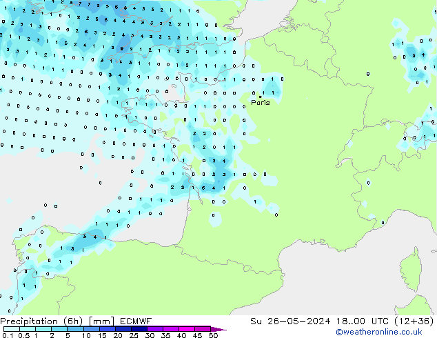 Z500/Rain (+SLP)/Z850 ECMWF Su 26.05.2024 00 UTC