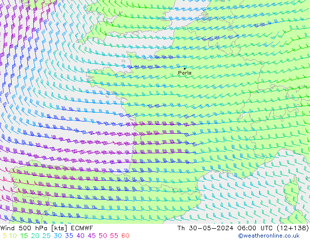  500 hPa ECMWF  30.05.2024 06 UTC