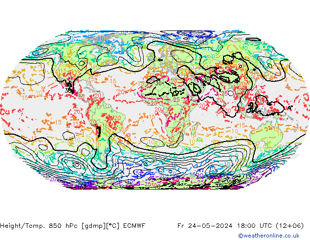 Z500/Regen(+SLP)/Z850 ECMWF vr 24.05.2024 18 UTC