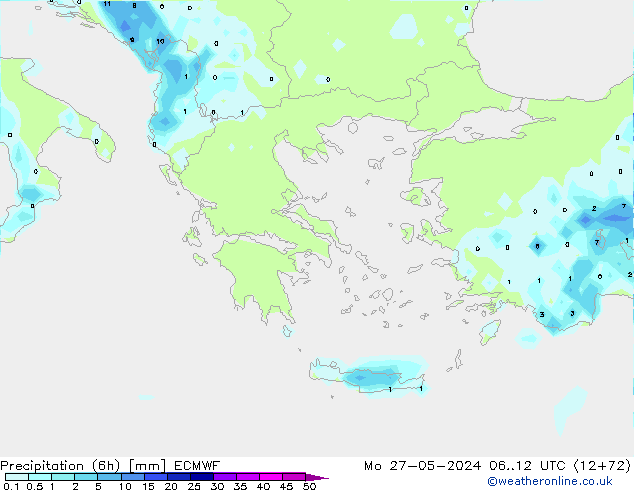 Z500/Regen(+SLP)/Z850 ECMWF ma 27.05.2024 12 UTC