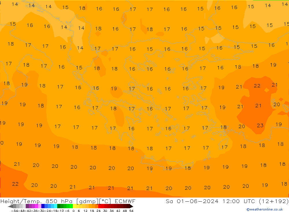 Z500/Rain (+SLP)/Z850 ECMWF Sa 01.06.2024 12 UTC