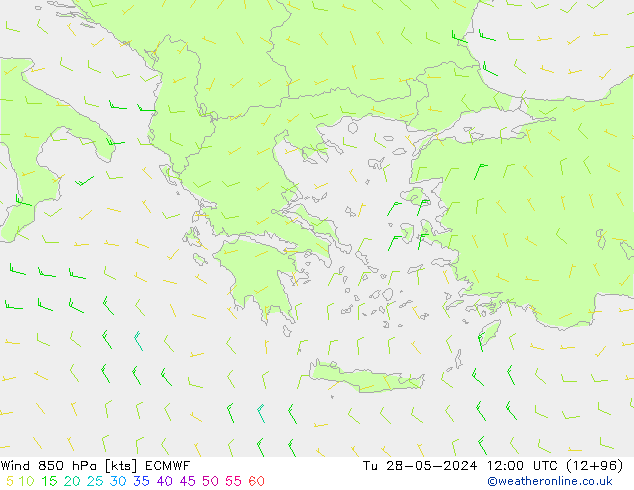 Vento 850 hPa ECMWF Ter 28.05.2024 12 UTC