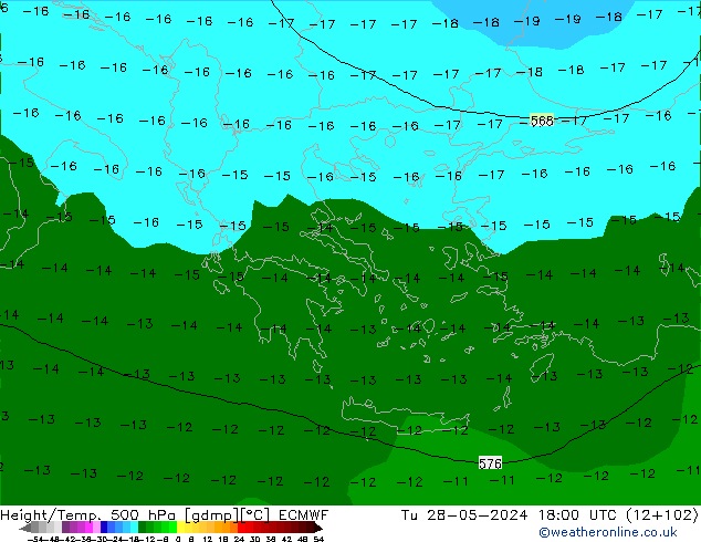 Z500/Rain (+SLP)/Z850 ECMWF mar 28.05.2024 18 UTC