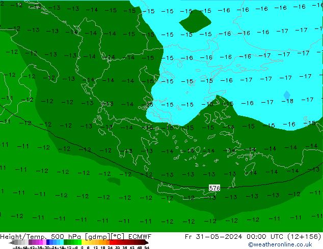 Z500/Rain (+SLP)/Z850 ECMWF ven 31.05.2024 00 UTC